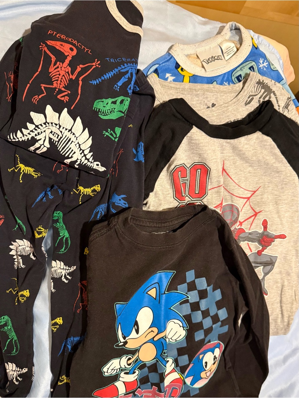 Black Sonic Graphic Long-Sleeve Kids Tee